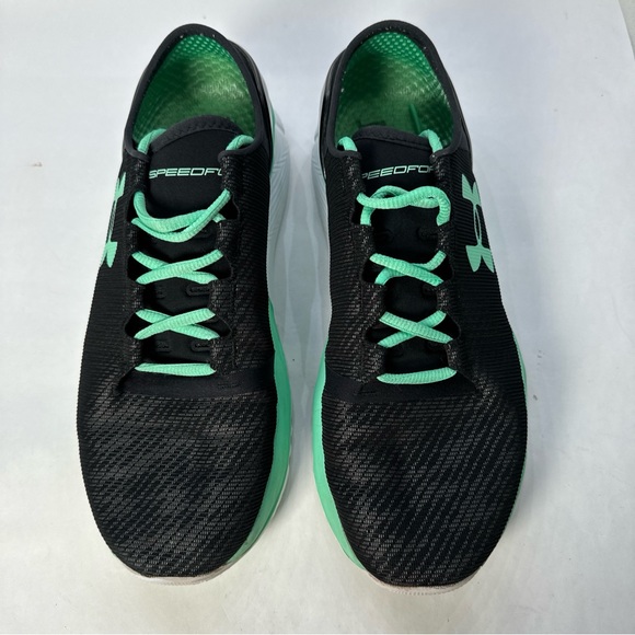 Under Armour SpeedForm Apollo 2 Reflective Black Green 1276682-001 Women Size 10 - Picture 5 of 9